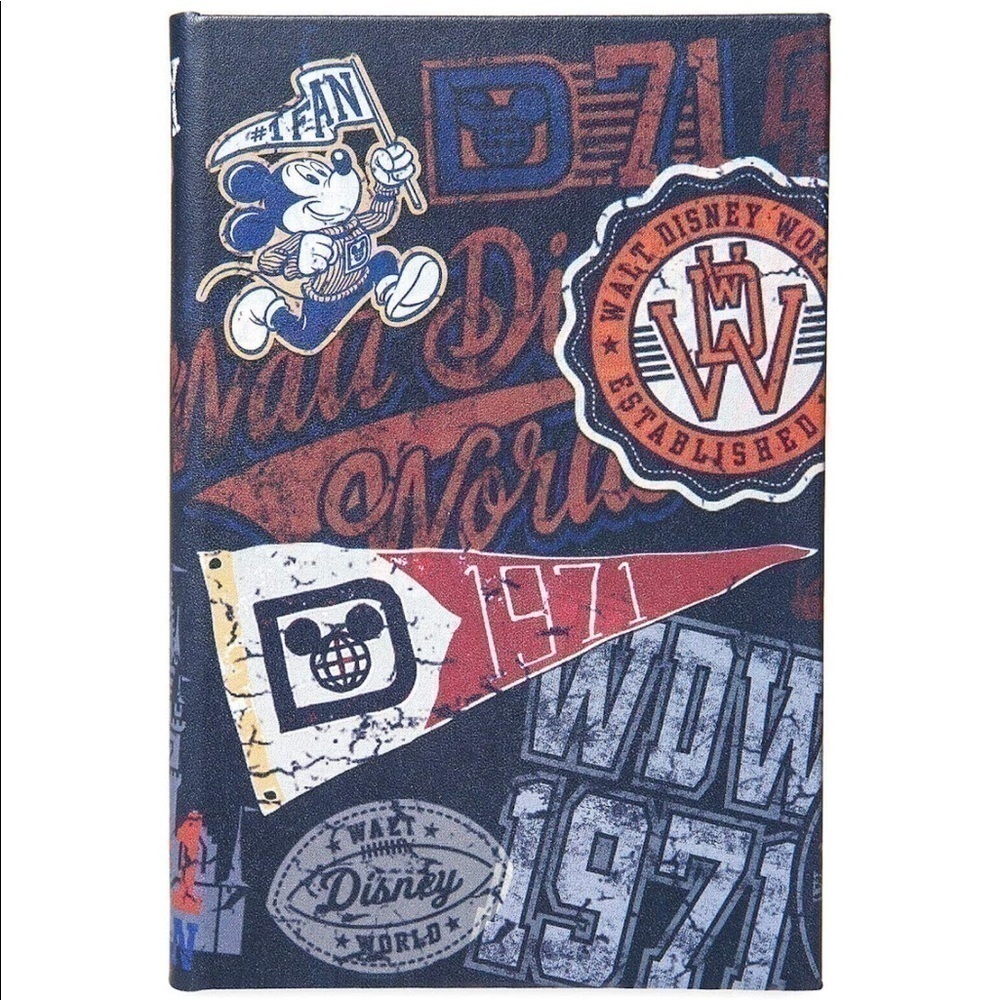 NEW Walt Disney World Mickey Mouse Collegiate Art Hardcover Notebook Journal